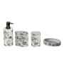 Grey Polyresin Stain Resistant 4Pcs  Bath Set