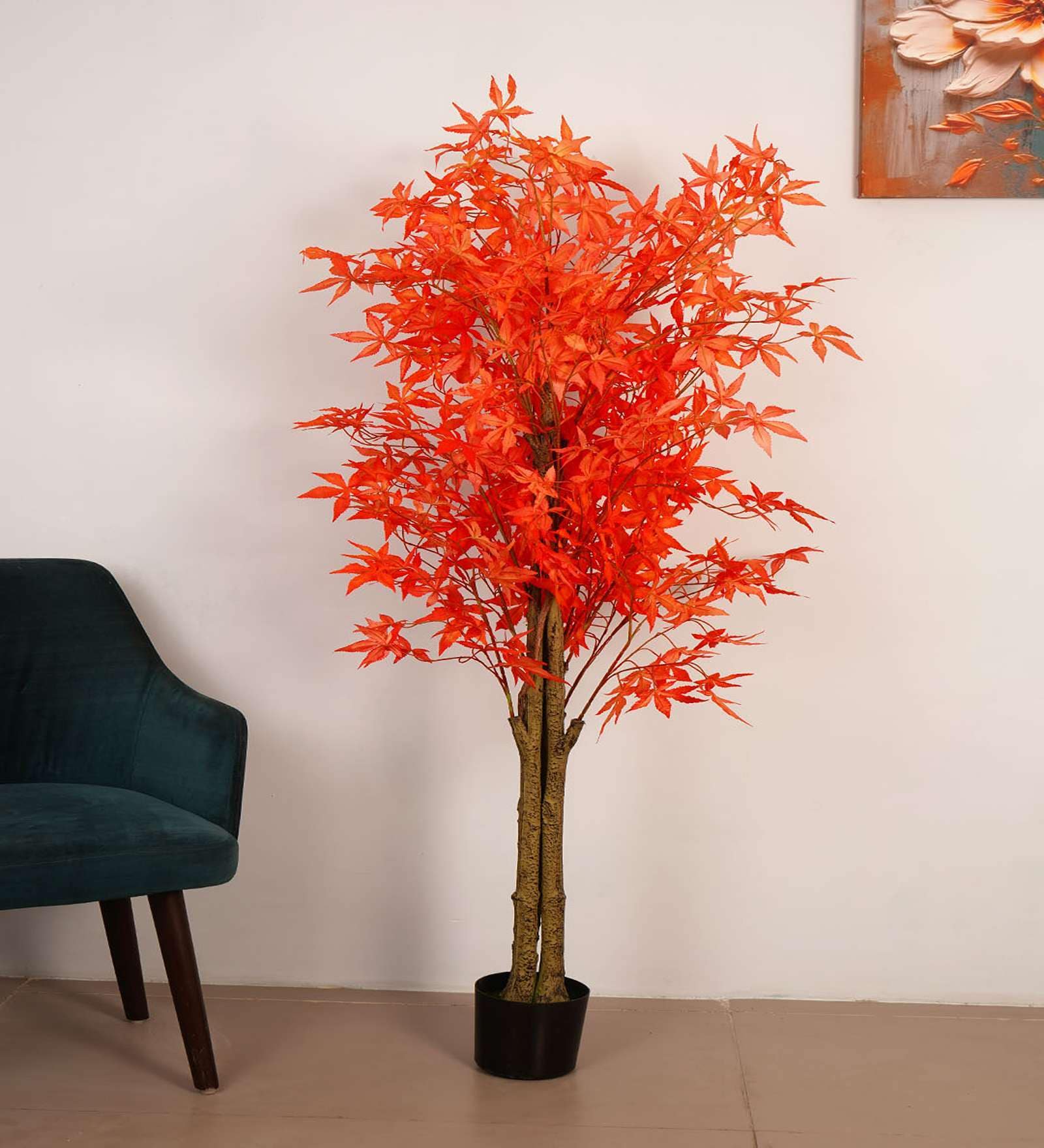 5.6Ft Artificial Japanese Maple Tree Plant with Pot
