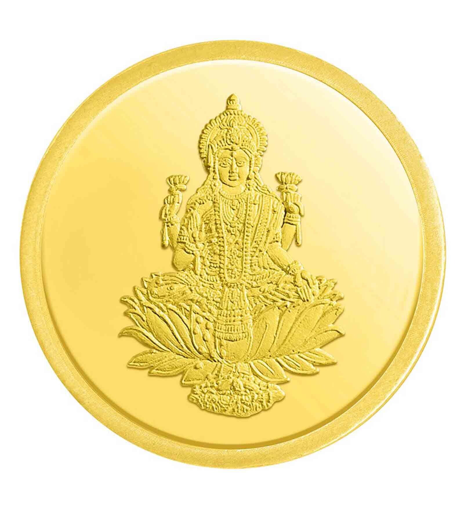 5 Grams 24KT (999) Goddess Laskhmi Gold Coin