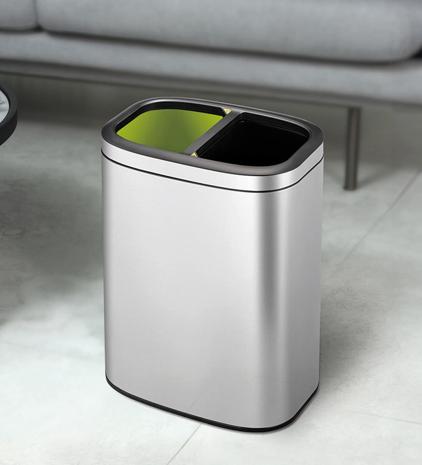 5 Litre Metallic Stainless Steel Dustbin