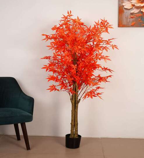 5.6Ft Artificial Japanese Maple Tree Plant with Pot