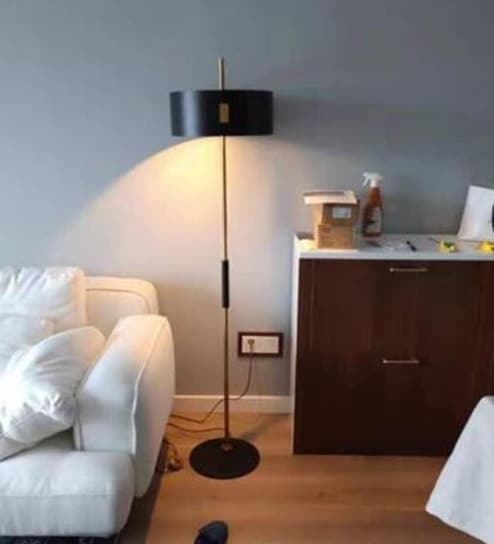 5 ft Modern Floor Lamp with Marble Base