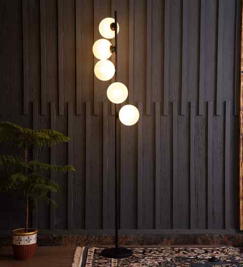 5 Global Mid Century Glass Floor Lamp By Shoppeefry