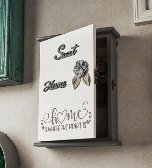 5 Hooks Sweet Home Is Where The Heart Is Key Holder