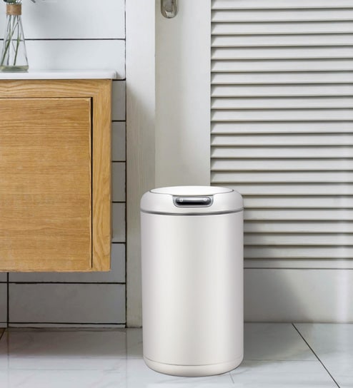 5 Litre Metallic Stainless Steel Dustbin