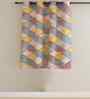 Multicolor Cotton Geometric 5ft Window Curtain (1 Pc)