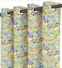 Beige Cotton Floral 5ft Eyelet Window Curtain (1 Pc)