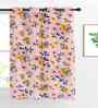 Multicolor Cotton Floral 5ft Eyelet Window Curtain (1 Pc)