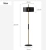 5 ft Modern Floor Lamp with Marble Base