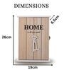 5 Hooks Home Is All You Need Key Holder