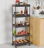 5 Layer Storage Organizer Powder Coated With Wheels