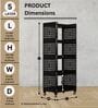 5 Layer Storage Organizer Slim Rack Shelf With Wheels