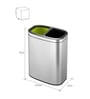 5 Litre Metallic Stainless Steel Dustbin