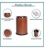5 Ltr Silver Stainless Steel Open Top Dustbin