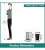 5 Ltr Silver Stainless Steel Step On Dustbin