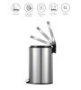 Silver 5 Ltr Stainless Steel Step Dustbin