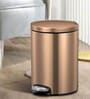 Copper 5 Ltr Stainless Steel Step Dustbin