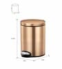 Copper 5 Ltr Stainless Steel Step Dustbin