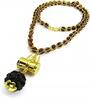 5 Mukhi Rudraksha Mala With Brass Shiv Trishul & Damru