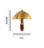 5 Pcs Gold Metal Umbrella Wall Hook