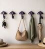 5 Pcs Purple Metal Umbrella Wall Hook