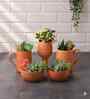 5 Pcs Red Terracotta 5 Inchs Planters