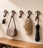 5 Pcs Rose Gold Metal Umbrella Wall Hook