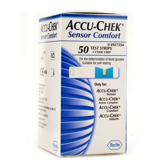 Buy 50 Test Strips For Accu Chek Sensor Comfort Blood Glucose