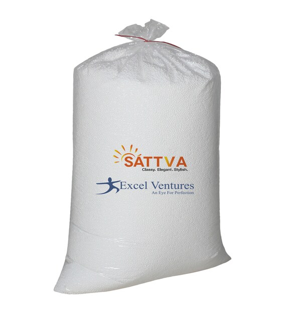 Buy 0.5 kg Bean Bag Refill in White Colour by Sattva Online Bean Bag