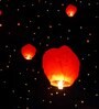 50 Pieces Multicolour Sky Lantern