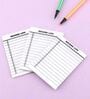 50 Sheets Assorted Transparent Waterproof Sticky Notes