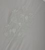White With White 500 Tc Cotton Contrast Embroidered Bedsheet Set With 2 Pillow Covers