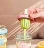 500ml Flower Band Glass Sipper Bottle (Transparent)