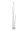 53-Inch Modern Off-White LED Cattail Bollard Set | 4-Light Outdoor Path Light with Bubble Glass