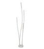53-Inch Modern Off-White LED Cattail Bollard Set | 4-Light Outdoor Path Light with Bubble Glass