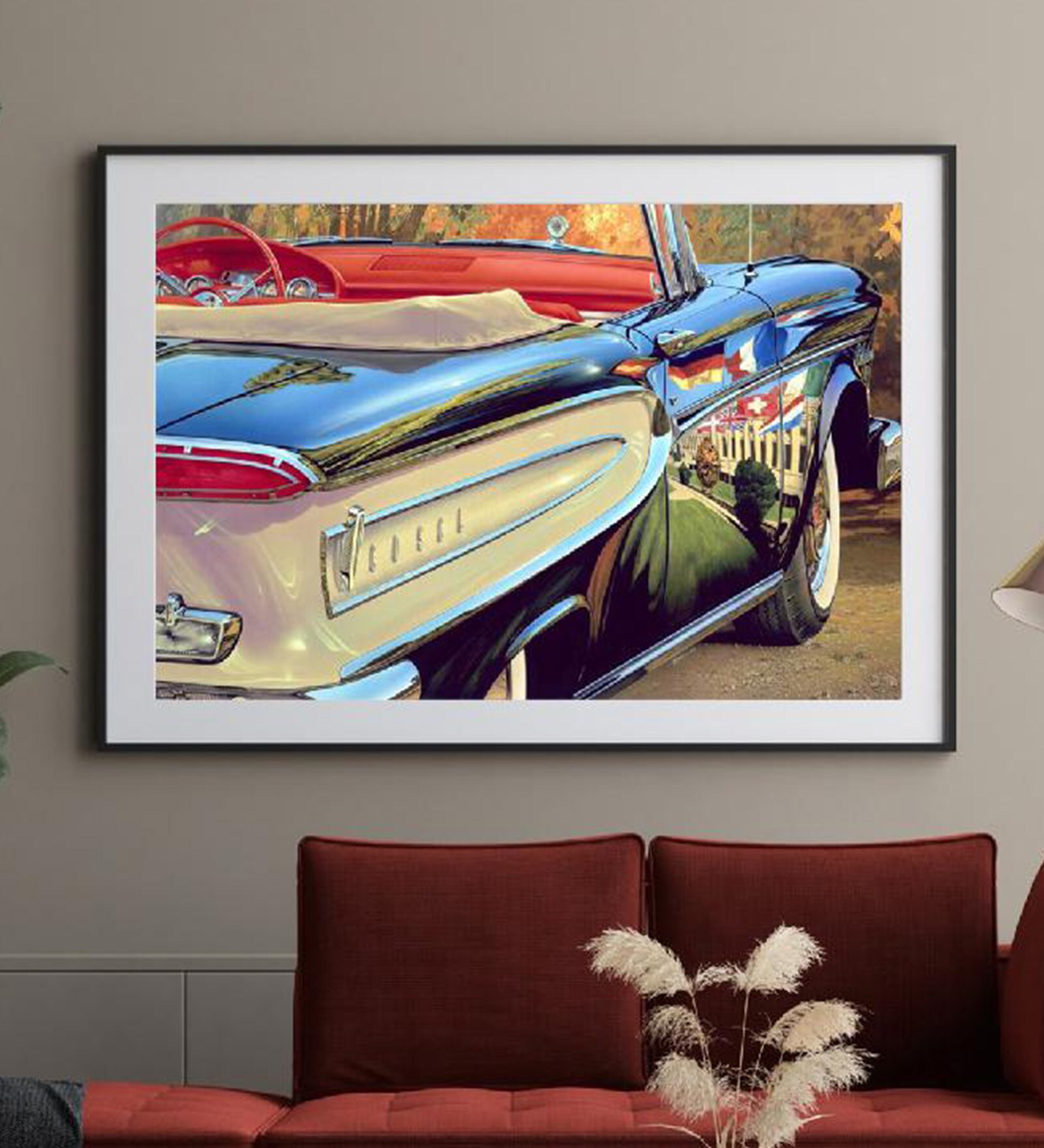 Buy The Poetic Style Multicolor Paper Framed Transport Art Print at 27