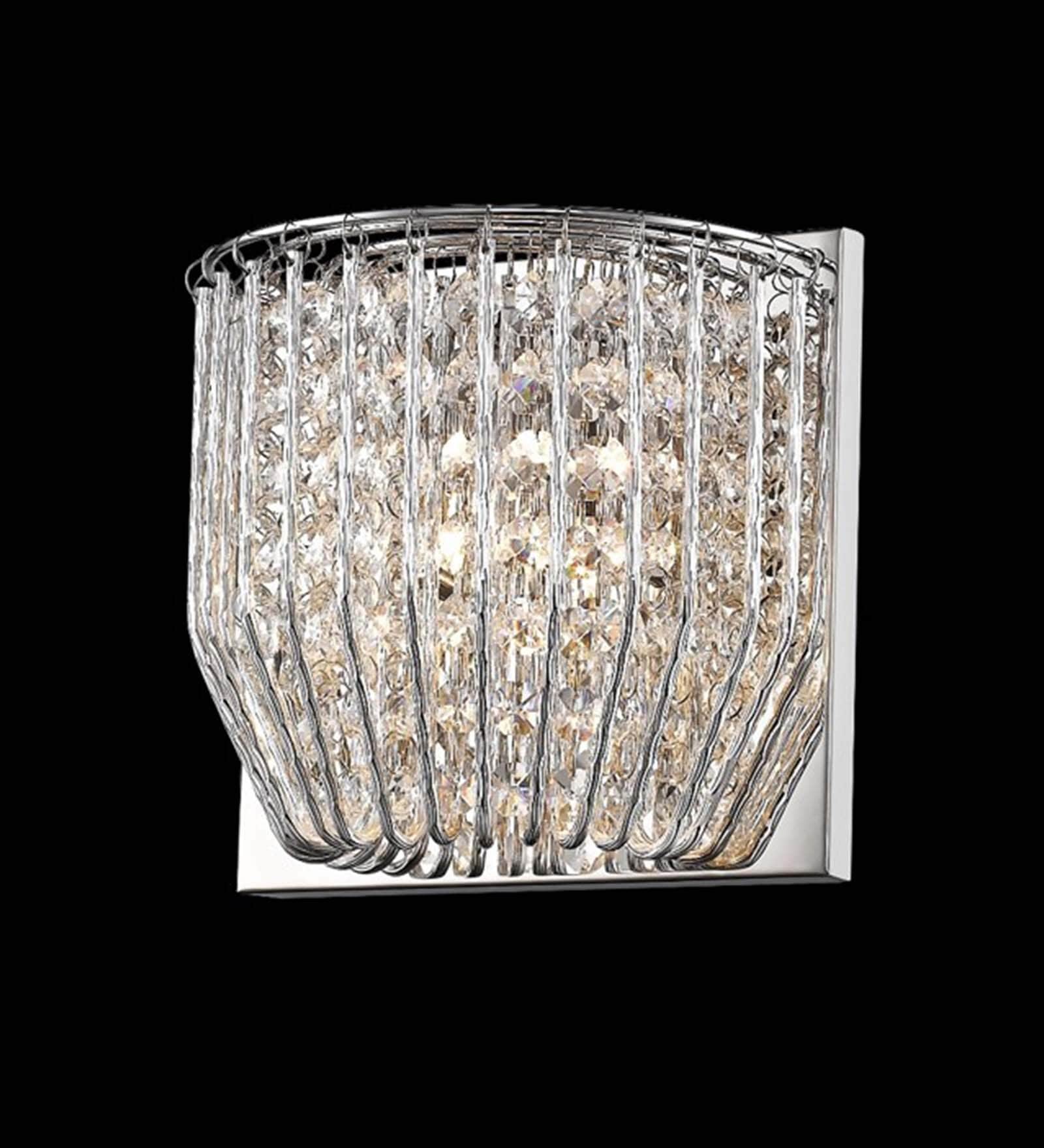 Splendora Metal Flush Mount Wall Light (Chrome)