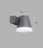 58166 YOB Wall Lantern LED Black 1x5W