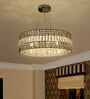 Ladder Chrome Crystal Empire Chandelier