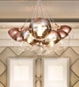 Inspired Copper Glass Globe Chandelier