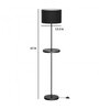 581874 Sierra Floor Lamp Black 1* E27