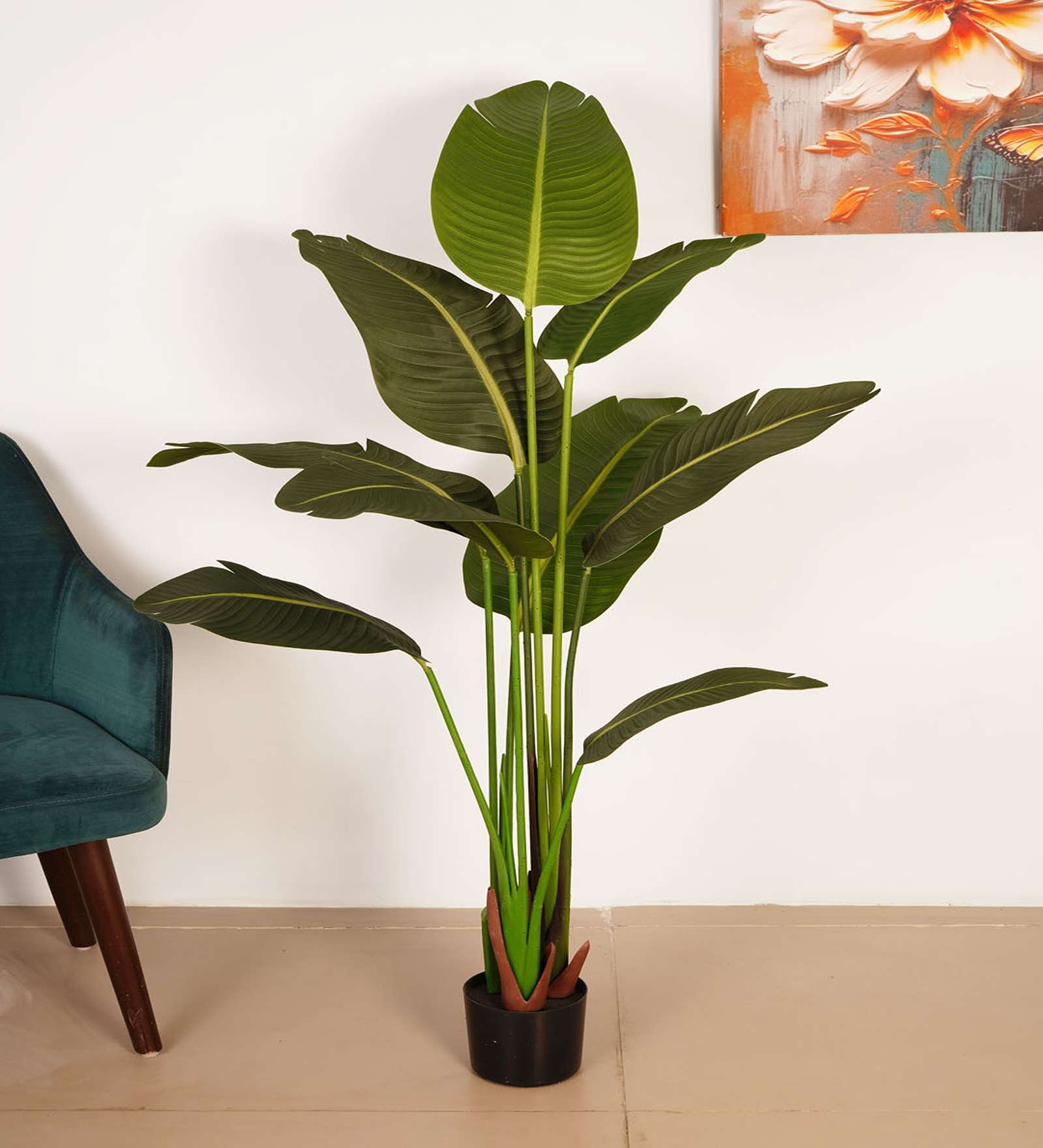 5Ft Artificial Bird of Paradise Plant with Pot