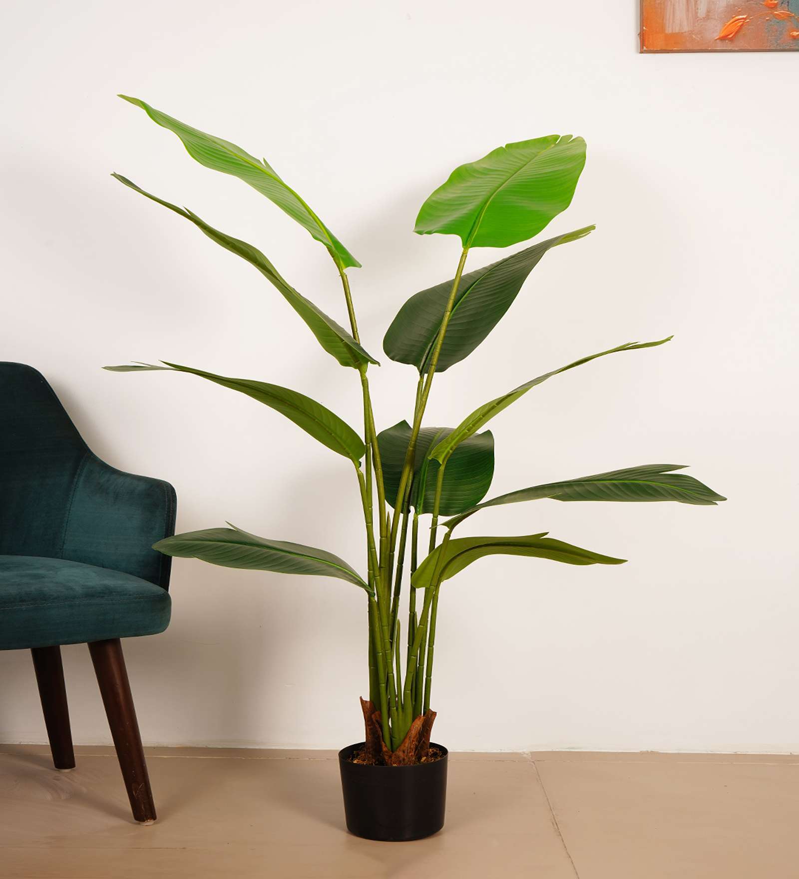 5Ft Artificial Bird of Paradise Tree Plant with Pot