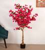 5Ft Artificial Bougainvillea Flower Tree Plant with Pot