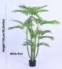 5Ft Artificial Golden Areca Palm Plant with Black Pot