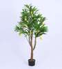 5Ft Artificial Mango Plant with Black Pot