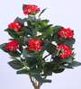 5Ft Artificial Red Hydrangea Tree Plant with Pot