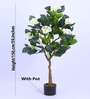 5Ft Artificial White Hydrangea Tree Plant with Pot