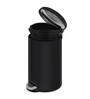 Black 5L Bathroom Trash Can with Lid Soft-Close Pedal Bin