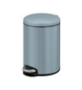 Titanium Blue 5L Bathroom Trash Can with Lid Soft-Close Pedal Bin